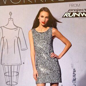 SEWING Y2K PATTERN Size 8-18 Project Runway SLIP DRESS - New Look 6049 – UNCUT